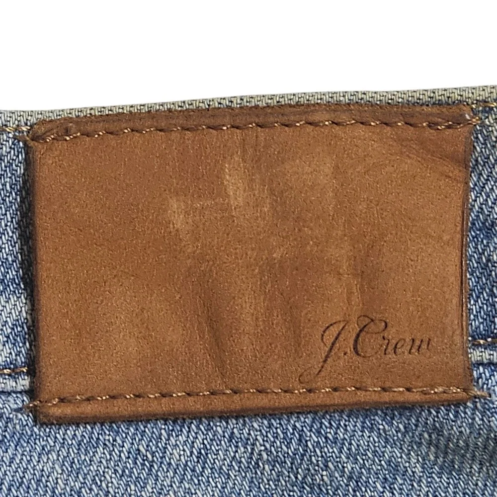J. Crew Women's Billie Demi Boot Crop Re-Imagined Jeans Distressed Light Wash 30